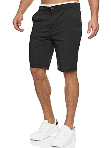 Indicode Herren INSan Chino Shorts mit 4 Taschen | Bermuda Herren Chino Shorts f. Männer Black XL von Indicode