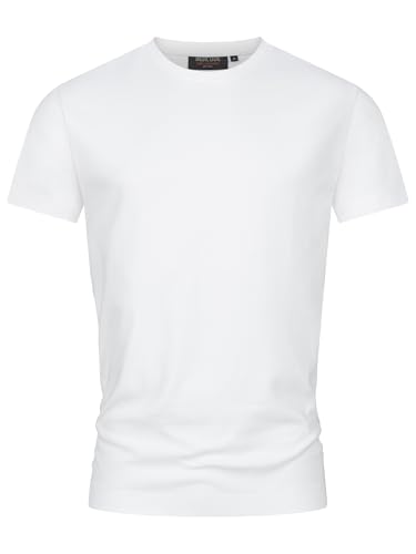 Indicode Herren INSander T-Shirt mit Rundhals-Ausschnitt | Herrenshirt Sommershirt Offwhite, L von Indicode