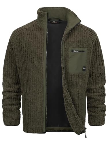 Indicode Herren INScotts Übergangsjacke mit Stehkragen & Reißverschluss | Herrenjacke für Männer Army, XXL von Indicode