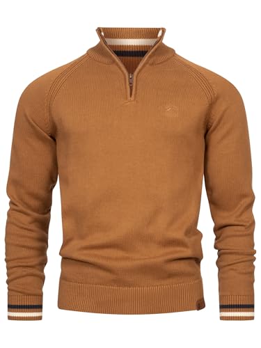Indicode Herren INSwift Strickpullover mit Stehkragen und Reißverschluss | Herrenpullover Pulli für Männer Rubber XXL Indicode Herren INSwift Strickpullover mit Stehkragen und Reißverschluss | Herrenpullover Pulli für Männer Rubber XXL von Indicode