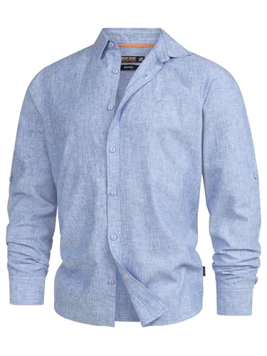 Indicode Herren INTheon Hemd einfarbig mit Button-Down-Kragen | Herrenhemd Männerhemd Dk Denim, S Indicode Herren INTheon Hemd einfarbig mit Button-Down-Kragen | Herrenhemd Männerhemd Dk Denim, S von Indicode