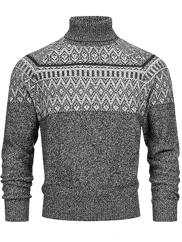 Indicode Herren INThomus Pullover mit Rollkragen aus Baumwolle | Strickpullover Raven L von Indicode