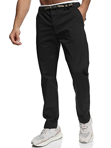 Indicode Herren INTory Stoffhose mit 4 Taschen | Stretch Hose Herrenhose für Männer Black XL von Indicode