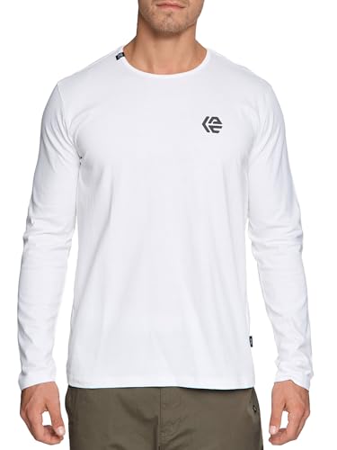 Indicode Herren INTrense Langarmshirt aus Baumwolle | Herrenshirt Langarm Longsleeve Shirt Männer Offwhite, XXL von Indicode