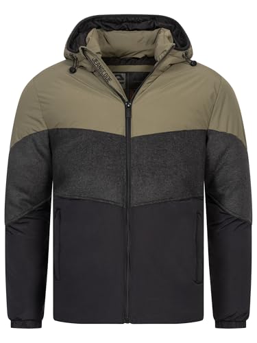 Indicode Herren INUrban Steppjacke mit Kapuze | Herrenjacke Winterjacke Freizeitjacke Männer Army L Indicode Herren INUrban Steppjacke mit Kapuze | Herrenjacke Winterjacke Freizeitjacke Männer Army L von Indicode