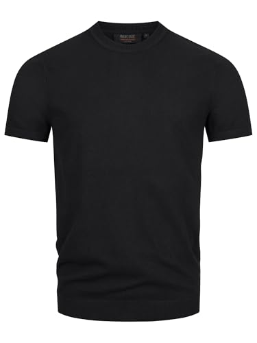 Indicode Herren INVasko T-Shirt Feinstrick mit Rippstricksaum | Herrenshirt Sommershirt Männer Black L Indicode Herren INVasko T-Shirt Feinstrick mit Rippstricksaum | Herrenshirt Sommershirt Männer Black L von Indicode