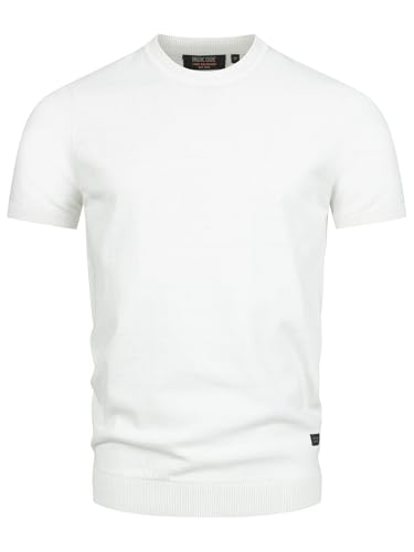 Indicode Herren INVasko T-Shirt Feinstrick mit Rippstricksaum | Herrenshirt Sommershirt Männer Offwhite XXL Indicode Herren INVasko T-Shirt Feinstrick mit Rippstricksaum | Herrenshirt Sommershirt Männer Offwhite XXL von Indicode