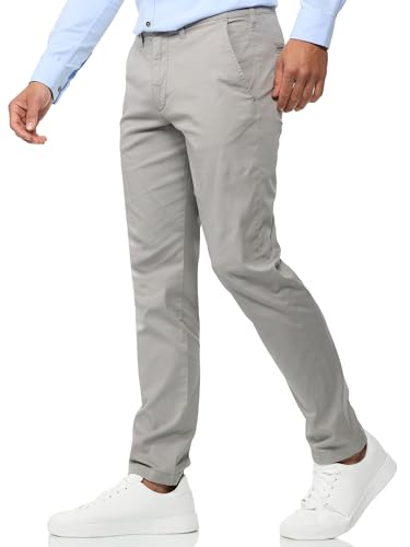 Indicode Herren INWasling Stretchhose aus Baumwolle mit 5 Taschen | Herrenhose Stretch Hose Männer Lt Grey 30/32 Indicode Herren INWasling Stretchhose aus Baumwolle mit 5 Taschen | Herrenhose Stretch Hose Männer Lt Grey 30/32 von Indicode
