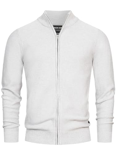 Indicode Herren INWestmoon Strickjacke mit Stehkragen | Fein-Strick Cardigan aus 100% Baumwolle Lt Grey Mix XXL Indicode Herren INWestmoon Strickjacke mit Stehkragen | Fein-Strick Cardigan aus 100% Baumwolle Lt Grey Mix XXL von Indicode
