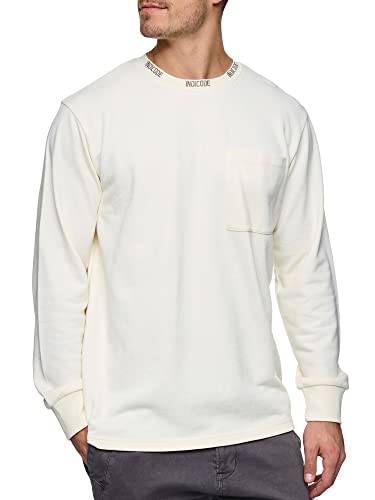 Indicode Herren INWhann Sweatshirt mit Rundhals-Ausschnitt | Herren Sweater Pullover für Männer Vanilla Ice L von Indicode