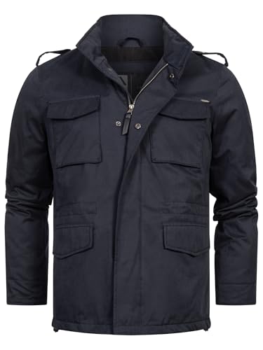Indicode Herren INWilliax Übergangsjacke mit Stehkragen und verdecktem Reißverschluss | Herrenjacke Dark Navy XXL Indicode Herren INWilliax Übergangsjacke mit Stehkragen und verdecktem Reißverschluss | Herrenjacke Dark Navy XXL von Indicode