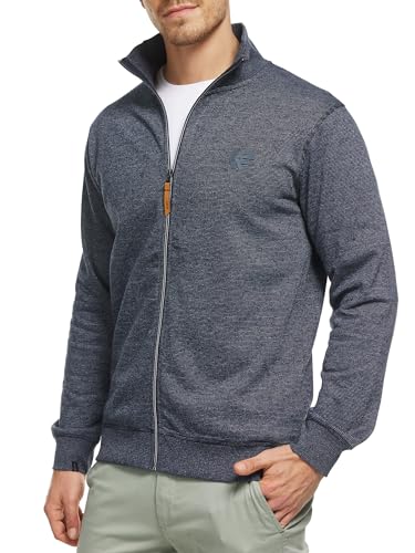 Indicode Herren INYanic Sweatjacke mit Stehkragen | Cardigan Herrenjacke Sweater Männer Navy M von Indicode