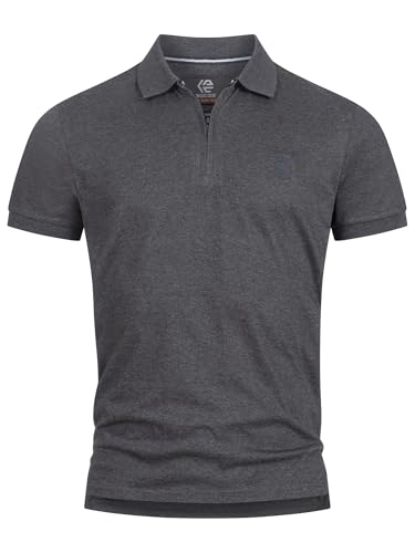 Indicode Herren INYonah Poloshirt aus Baumwollmischung | Herrenpoloshirt Polokragen Baumwollshirt Black, XXL von Indicode