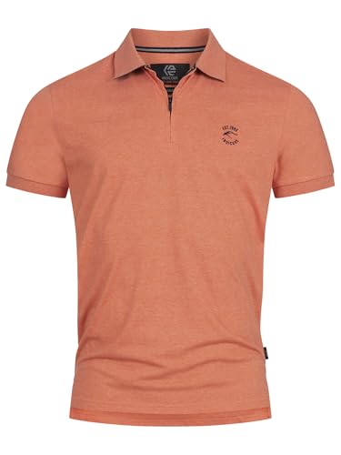 Indicode Herren INYonah Poloshirt aus Baumwollmischung | Herrenpoloshirt Polokragen Baumwollshirt Flamingo, M von Indicode