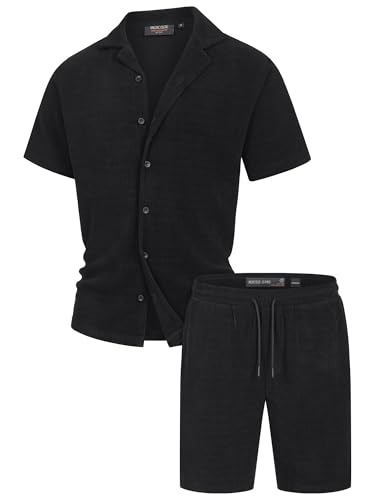 Indicode Herren INZandro Shorts & Shirt Set | Sweatshorts & T-Shirt Bundle aus Baumwollmischung Black L Indicode Herren INZandro Shorts & Shirt Set | Sweatshorts & T-Shirt Bundle aus Baumwollmischung Black L von Indicode