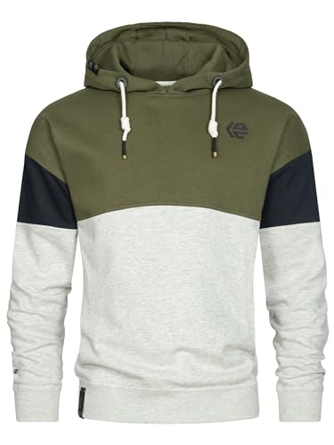 Indicode Herren INZiggy Sweatshirt mit Kapuze | Hoodie Kapuzenpullover für Männer Army XXL von Indicode