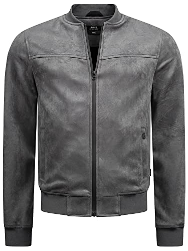 Indicode Herren Ibon Velours-Kunstleder Jacke | Herrenjacke Wildleder-Look für Männer Raven XXL Indicode Herren Ibon Velours-Kunstleder Jacke | Herrenjacke Wildleder-Look für Männer Raven XXL von Indicode