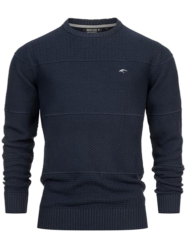 Indicode Herren Injustice Pullover mit Rundhals-Ausschnitt | Herrenpullover Pulli Strickpullover für Männer Navy XXL Indicode Herren Injustice Pullover mit Rundhals-Ausschnitt | Herrenpullover Pulli Strickpullover für Männer Navy XXL von Indicode