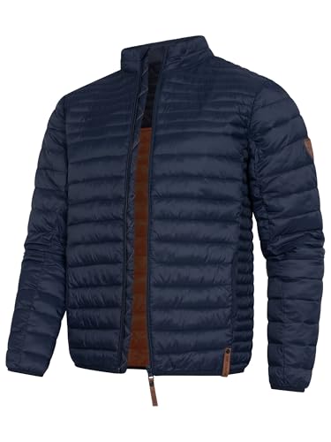 Indicode Herren Islington Steppjacke in Daunenjacken-Optik | Übergangsjacke Winterjacke Navy M von Indicode