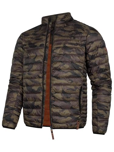 Indicode Herren Islington Steppjacke in Daunenjacken-Optik | Übergangsjacke Winterjacke Dired Camouflage 3XL von Indicode