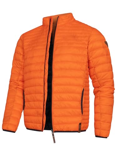 Indicode Herren Islington leichte Steppjacke in Daunenjacken-Optik | Übergangsjacke Regenjacke Orangeade L Indicode Herren Islington leichte Steppjacke in Daunenjacken-Optik | Übergangsjacke Regenjacke Orangeade L von Indicode