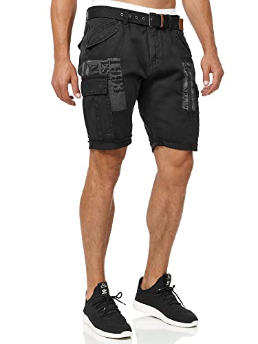 Indicode Herren Jaramillo Cargo Shorts mit 6 Taschen aus 100% Baumwolle | Kurze Hose Black M Indicode Herren Jaramillo Cargo Shorts mit 6 Taschen aus 100% Baumwolle | Kurze Hose Black M von Indicode