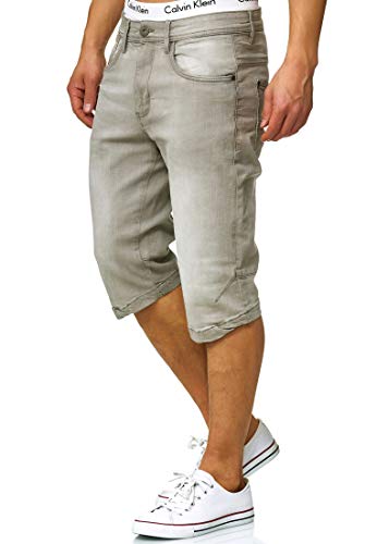Indicode Herren Jaspar Jeans Shorts mit 5 Taschen | Herrenshorts Used Look für Männer Lt Grey XXL Indicode Herren Jaspar Jeans Shorts mit 5 Taschen | Herrenshorts Used Look für Männer Lt Grey XXL von Indicode