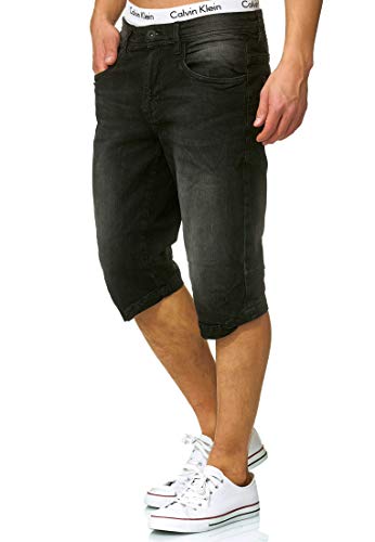 Indicode Herren Jaspar Jeans Shorts mit 5 Taschen | Herrenshorts Used Look für Männer Black L Indicode Herren Jaspar Jeans Shorts mit 5 Taschen | Herrenshorts Used Look für Männer Black L von Indicode