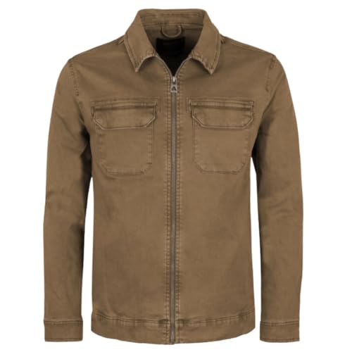 Indicode Herren Jeansjacke INRusso in Otter braun (DE/NL/SE/PL, Alphanumerisch, XXL, Regular, Regular, Otter) von Indicode