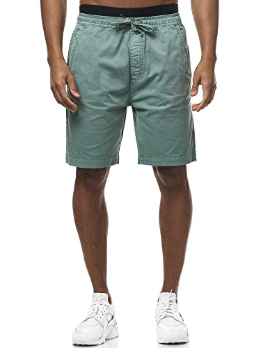 Indicode Herren Kelowna Chino Shorts mit 4 Taschen | Bermuda Herren Chino Shorts Meadow M von Indicode