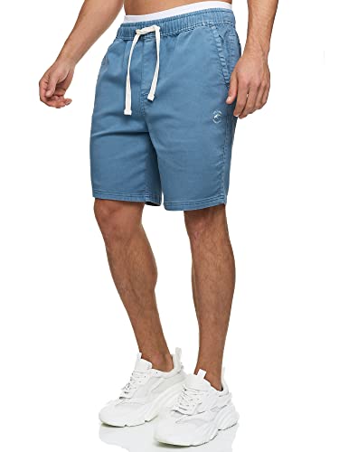Indicode Herren Kendari Chino Shorts aus 80% Baumwolle | Herrenshorts Chinoshorts Bermuda Copen Blue L von Indicode