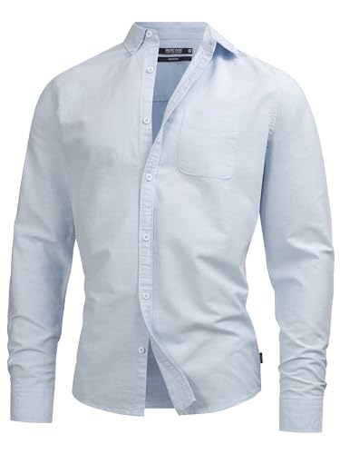 Indicode Herren Kepner Hemd mit Brust-Tasche aus Baumwolle | Herrenhemd für Männer Sky Way XL Indicode Herren Kepner Hemd mit Brust-Tasche aus Baumwolle | Herrenhemd für Männer Sky Way XL von Indicode