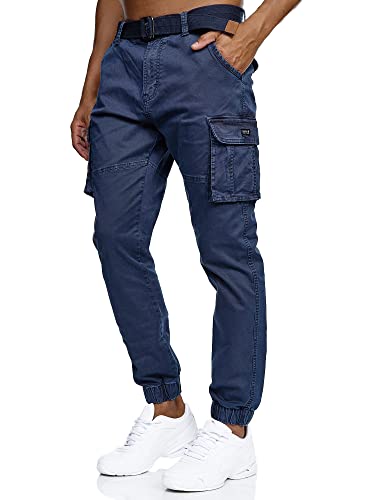 Indicode Herren Kerr Cargohose aus 98% Baumwolle | Cargo Hose für Männer Navy XXL Indicode Herren Kerr Cargohose aus 98% Baumwolle | Cargo Hose für Männer Navy XXL von Indicode
