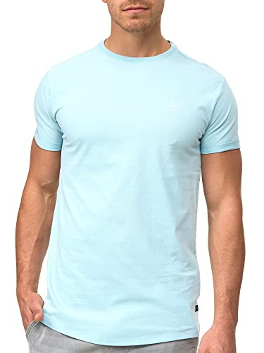 Indicode Herren Kloge T-Shirt mit Rundhals-Ausschnitt | Herrenshirt Sommershirt Blue Wave, M von Indicode