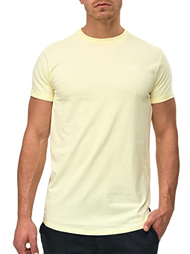 Indicode Herren Kloge T-Shirt mit Rundhals-Ausschnitt | Herrenshirt Sommershirt Young Wheat S von Indicode