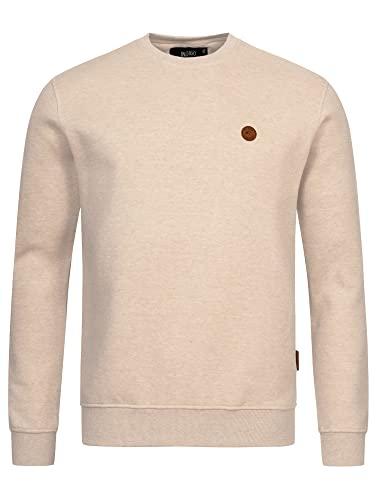 Indicode Herren LUK Sweatshirt mit Rundhalsausschnitt meliert | Pullover für Männer Cornstalk L von Indicode