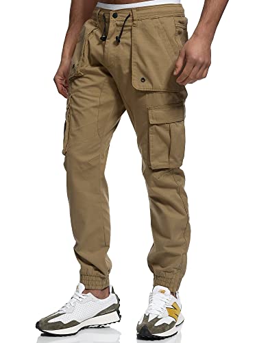 Indicode Herren Leonard Cargohose aus Baumwoll-Mix mit 5 Taschen | Cargo Hose f. Männer Amber XXL Indicode Herren Leonard Cargohose aus Baumwoll-Mix mit 5 Taschen | Cargo Hose f. Männer Amber XXL von Indicode