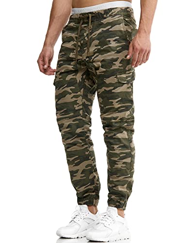 Indicode Herren Levy Cargohose aus Baumwolle mit 6 Taschen | Cargo Chino Hose Männer Dired Camouflage, 3XL Indicode Herren Levy Cargohose aus Baumwolle mit 6 Taschen | Cargo Chino Hose Männer Dired Camouflage, 3XL von Indicode