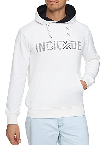 Indicode Herren Lizzo Sweatshirt mit Kapuze | Hoodie Kapuzenpullover für Männer Offwhite XL von Indicode