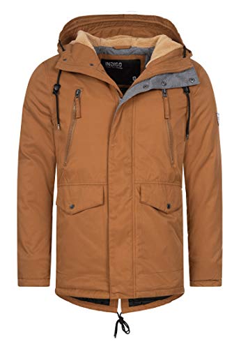 Indicode Herren Loaf Herrenmantel mit verdeckter Knopfleiste | Wintermantel für Männer Rubber, S von Indicode