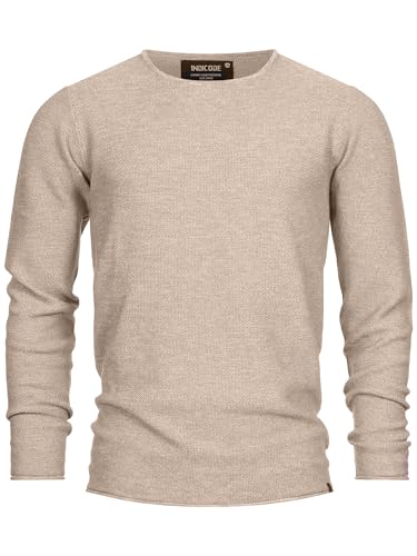 Indicode Herren Loakim Klassischer Strickpullover mit Rundhalsausschnitt | Pullover Herrenpullover Pulli meliert für Männer Cornstalk XXL Indicode Herren Loakim Klassischer Strickpullover mit Rundhalsausschnitt | Pullover Herrenpullover Pulli meliert für Männer Cornstalk XXL von Indicode