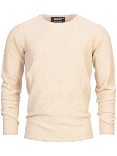 Indicode Herren Loakim Klassischer Strickpullover mit Rundhalsausschnitt | Pullover Herrenpullover Pulli meliert für Männer Vanilla Ice XXL Indicode Herren Loakim Klassischer Strickpullover mit Rundhalsausschnitt | Pullover Herrenpullover Pulli meliert für Männer Vanilla Ice XXL von Indicode