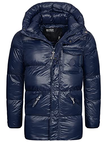 Indicode Herren Local Winterjacke in Daunenjacken-Optik mit Kapuze | Steppjacke gefütterte Jacke Herrenparka Navy M Indicode Herren Local Winterjacke in Daunenjacken-Optik mit Kapuze | Steppjacke gefütterte Jacke Herrenparka Navy M von Indicode