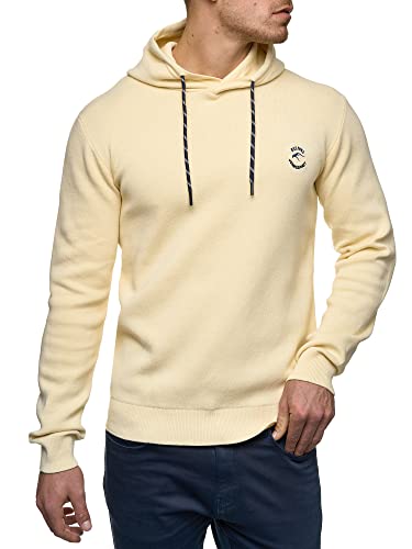 Indicode Herren Longview Sweatshirt mit Kapuze | Hoodie Kapuzenpullover für Männer Anise Flower, L von Indicode
