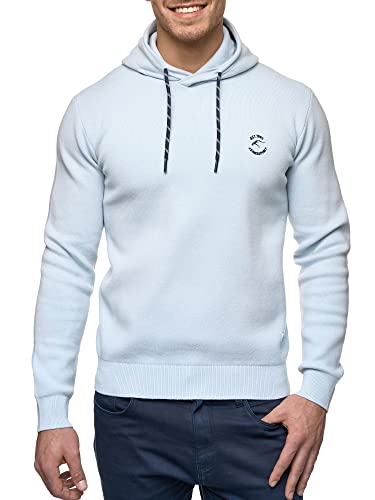 Indicode Herren Longview Sweatshirt mit Kapuze | Hoodie Kapuzenpullover für Männer Celestial Blue, M von Indicode