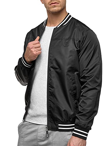 Indicode Herren Manos Jacke mit Stehkragen & Reißverschluss | Übergangsjacke für Männer Black XXL von Indicode