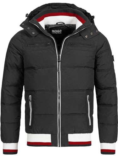 Indicode Herren Marlon Steppjacke in Daunenjacken-Optik | Winterjacke Übergangsjacke Black mix, XL Indicode Herren Marlon Steppjacke in Daunenjacken-Optik | Winterjacke Übergangsjacke Black mix, XL von Indicode