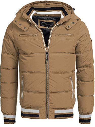 Indicode Herren Marlon Steppjacke in Daunenjacken-Optik | Winterjacke Übergangsjacke Cub M von Indicode