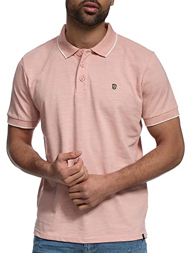 Indicode Herren Mecklenburgh Poloshirt aus Baumwolle | Poloshirt Polokragen Baumwollshirt Coral Cloud XL von Indicode