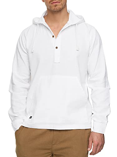 Indicode Herren Mickie Hemd mit Kapuze | Kapuzenhemd für Männer Offwhite L von Indicode